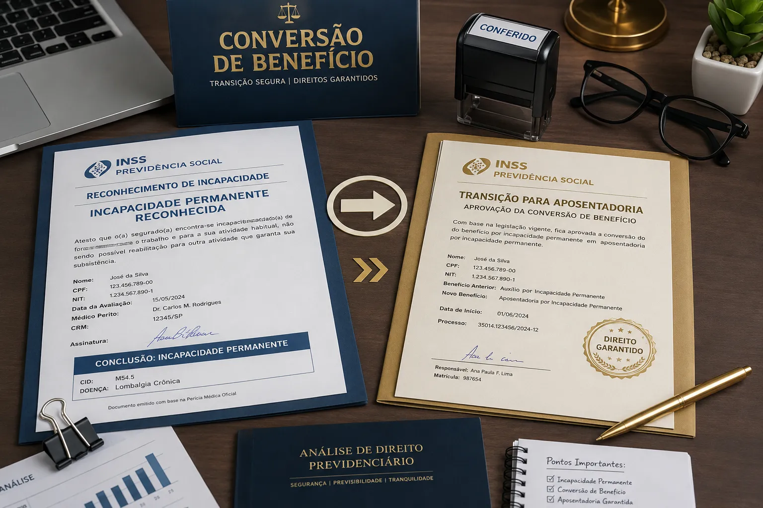 Converter Auxílio-Doença em Aposentadoria
