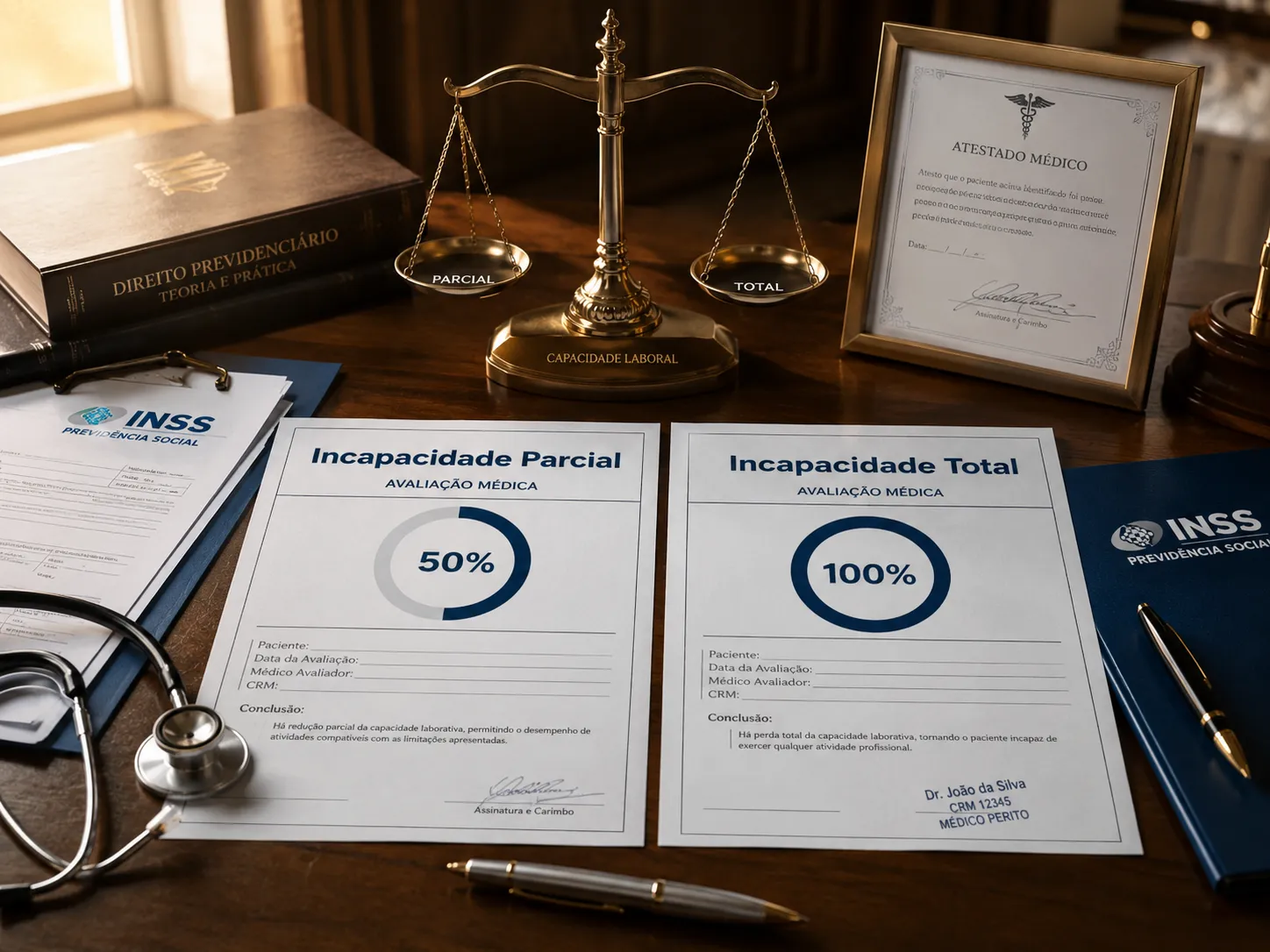 Incapacidade Parcial vs Total INSS